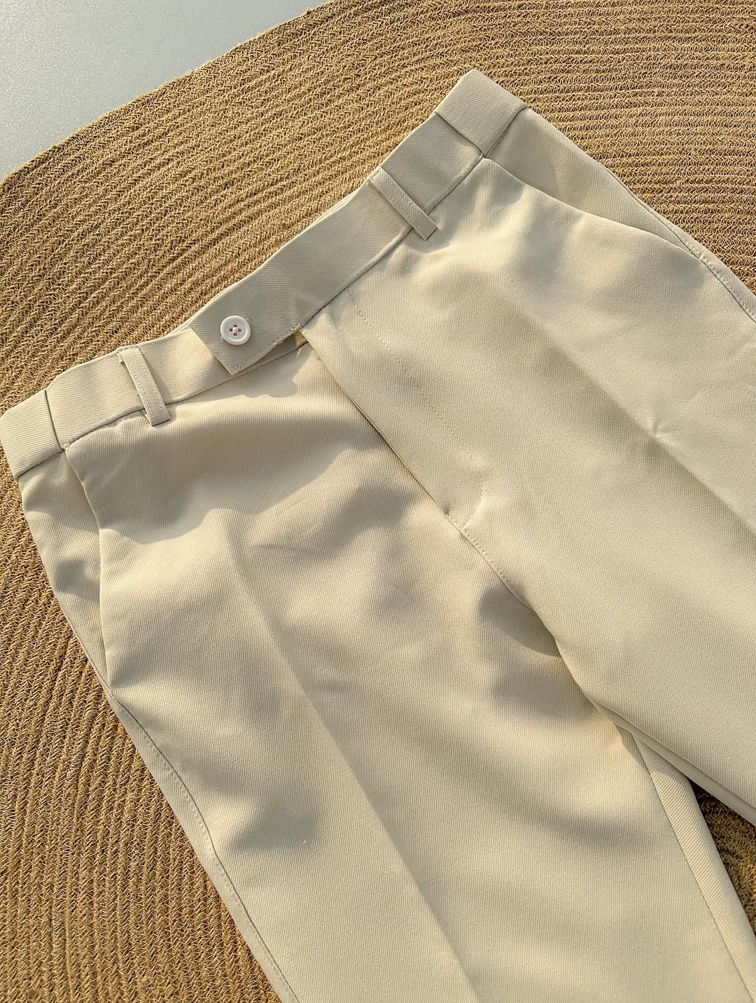 Beige Korean Pants – Premium Relaxed Fit