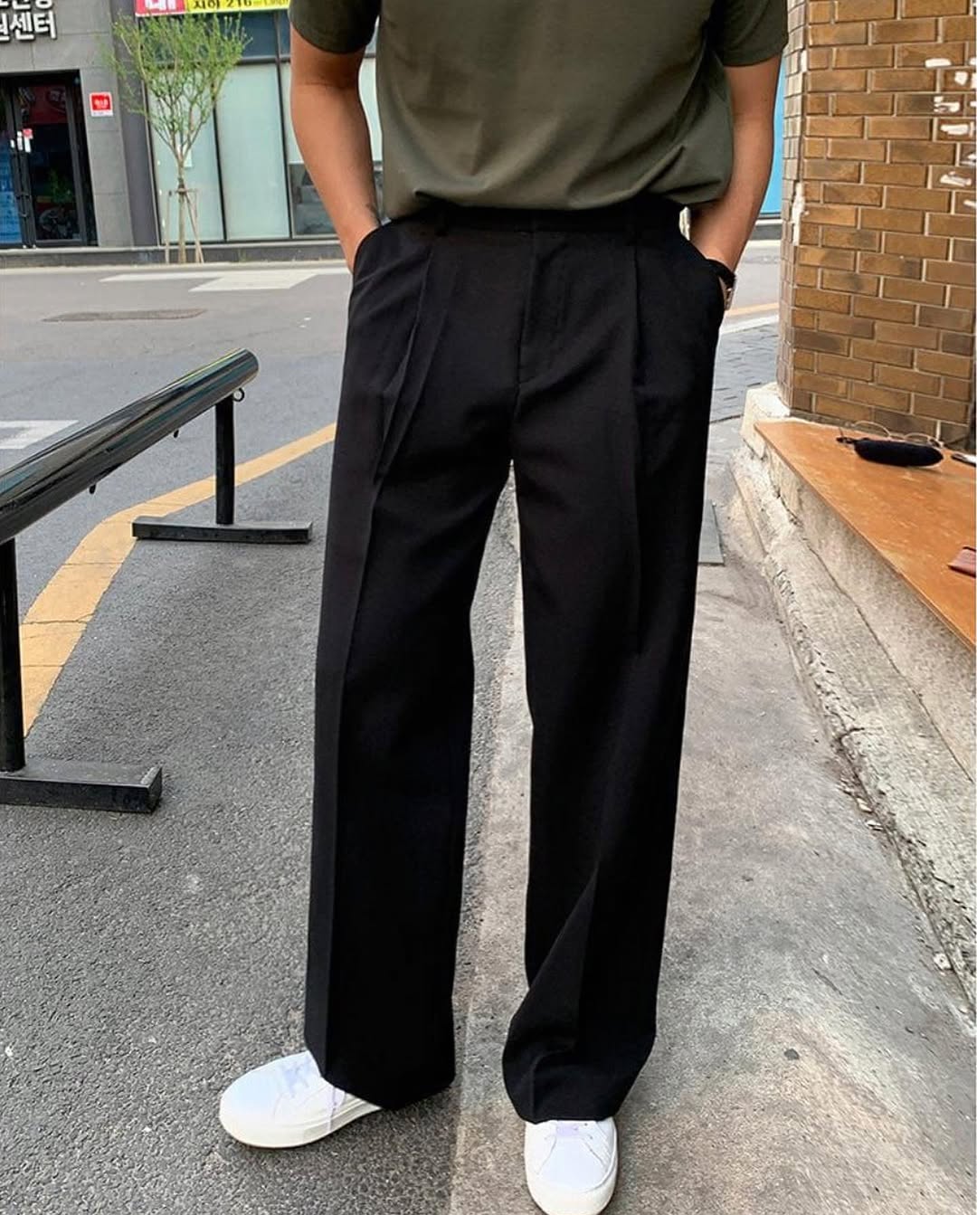 Black Korean Pants – Premium Relaxed Fit