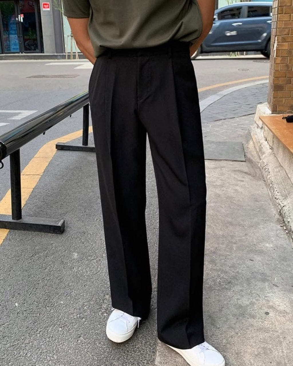 Black Korean Pants – Premium Relaxed Fit