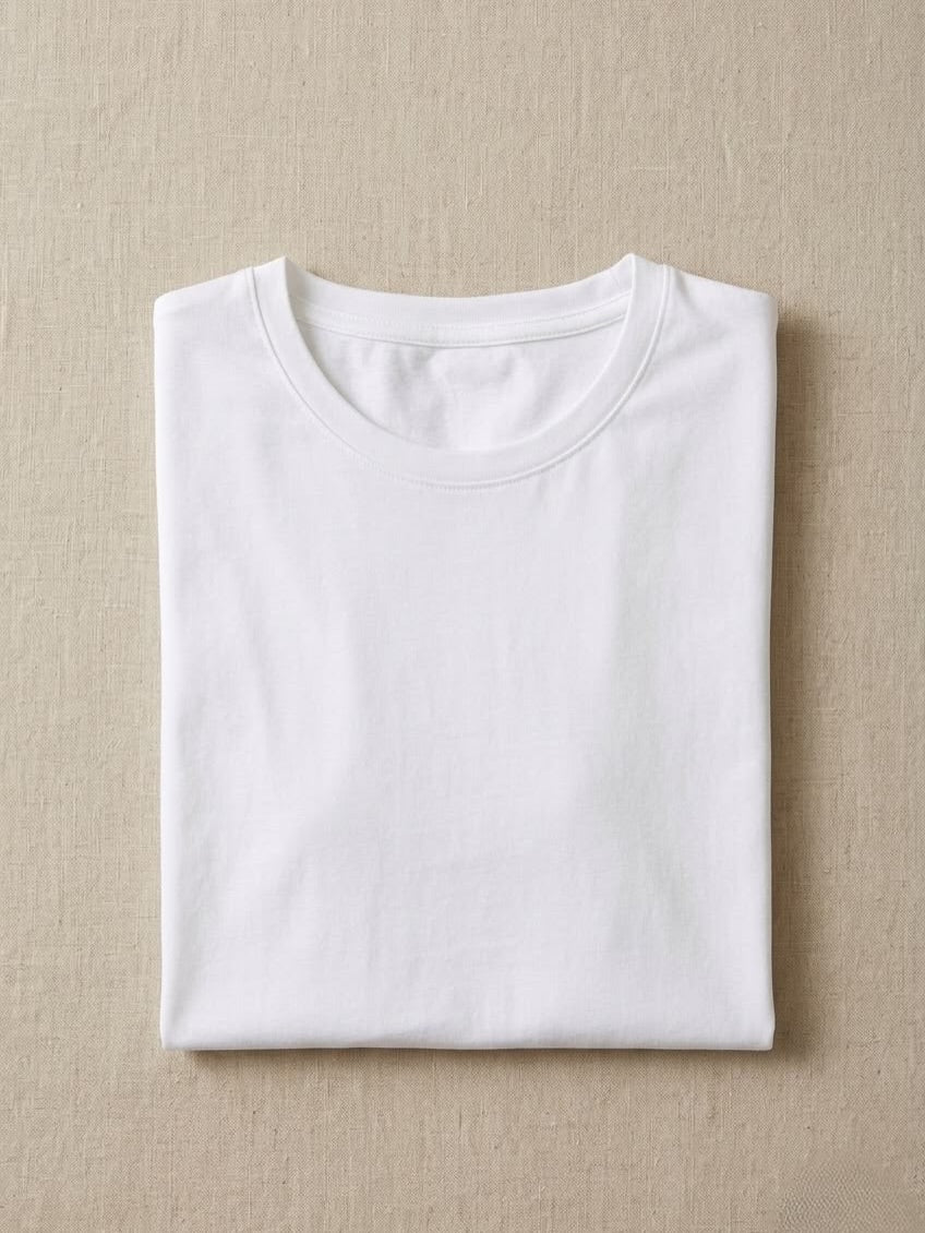 White Plain Premium T-Shirt – Classic Everyday Essential