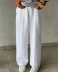 White Korean Pants – Premium Relaxed Fit