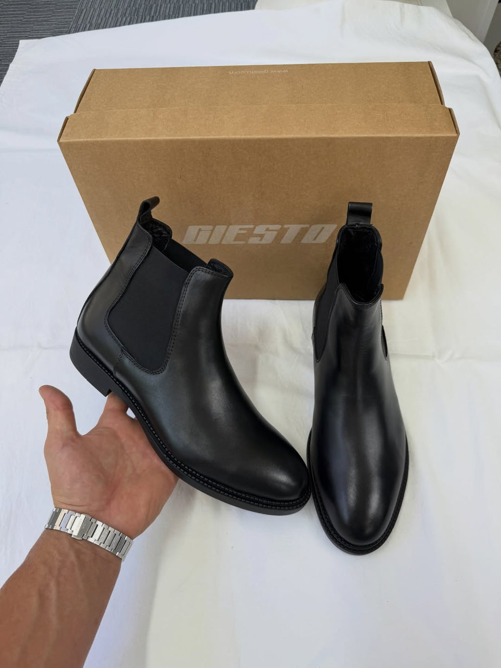 Premium Black Chelsea Boots – Classic Ankle Boots for Men