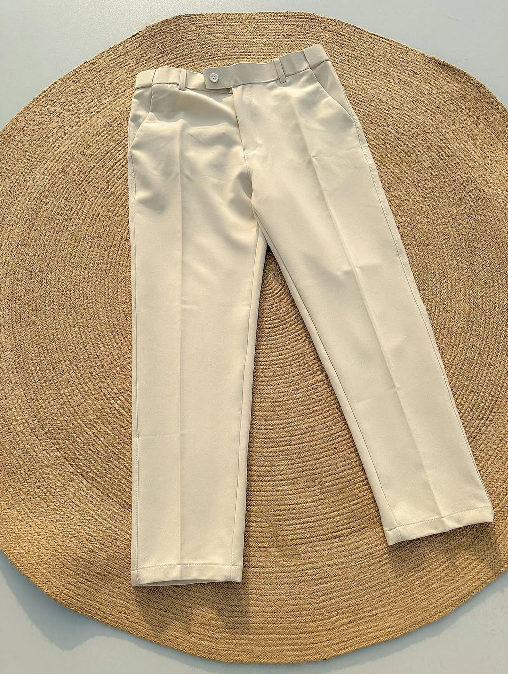 Beige Korean Pants – Premium Relaxed Fit