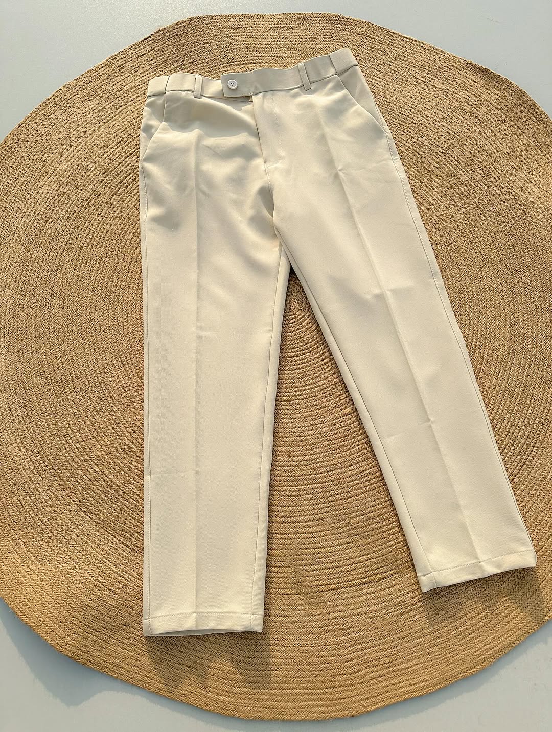 Beige Korean Pants – Premium Relaxed Fit