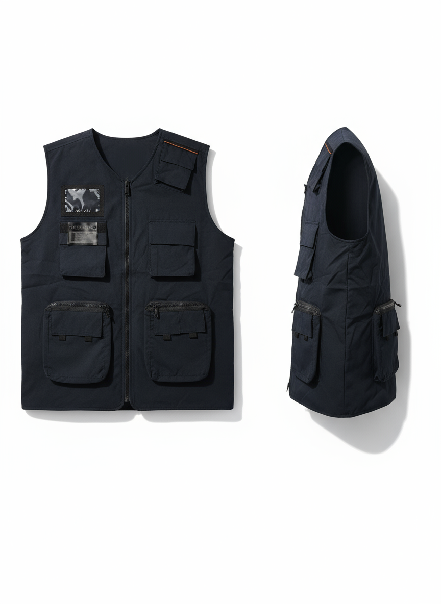 Men’s Premium Tactical Utility Vest – Multi-Pocket Sleeveless Jacket