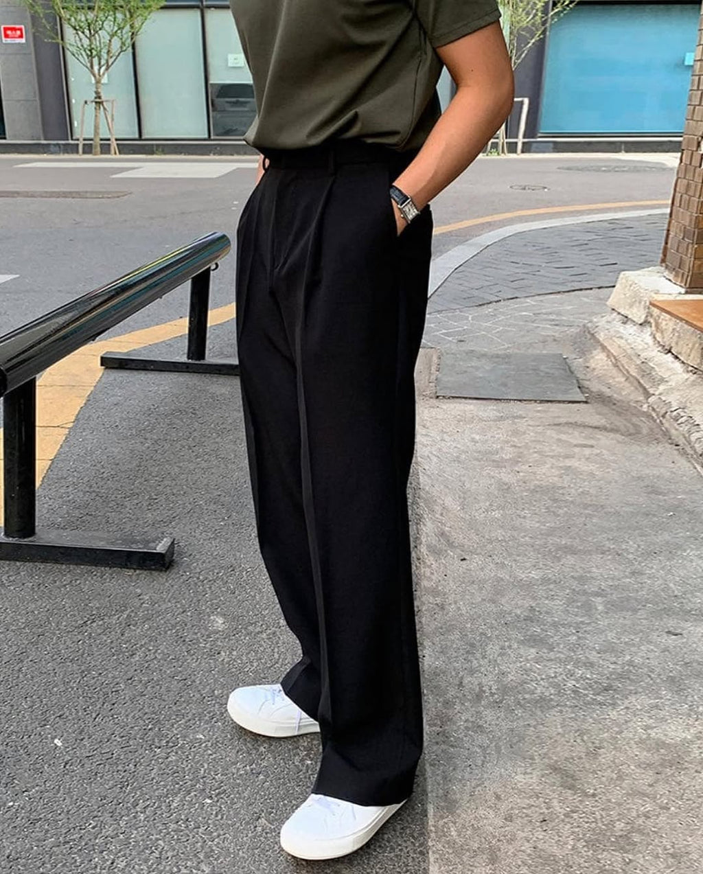Black Korean Pants – Premium Relaxed Fit