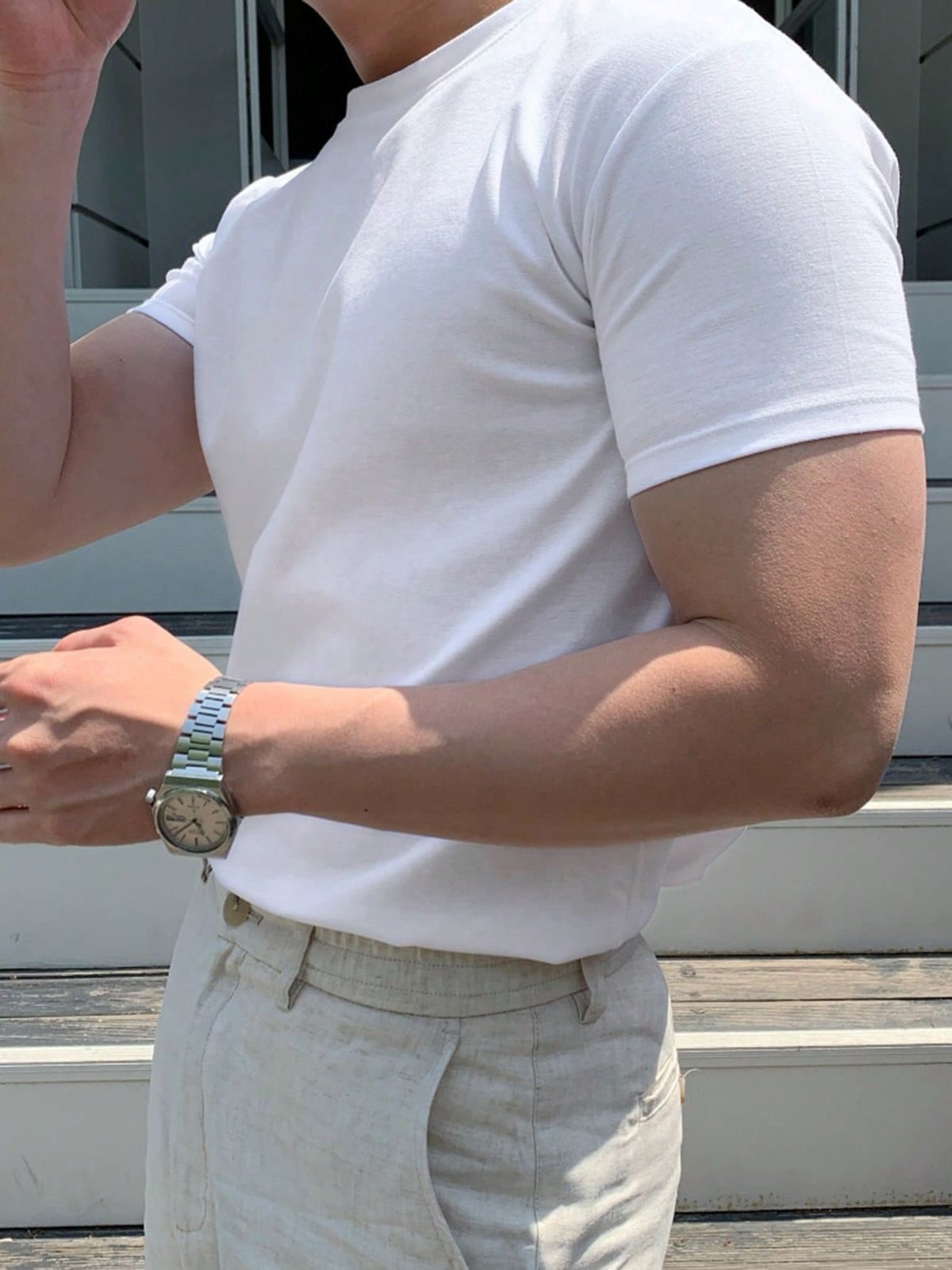 White Plain Premium T-Shirt – Classic Everyday Essential